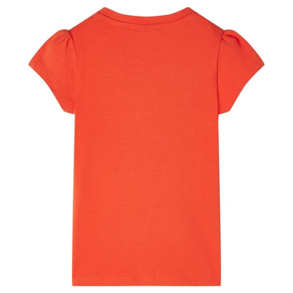 T-shirt de criança laranja-escuro 104 - Image 2