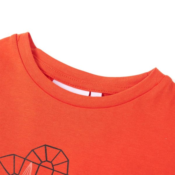 T-shirt de criança laranja-escuro 116 - Image 3