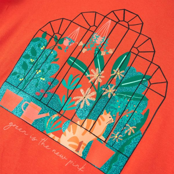 T-shirt de criança laranja-escuro 116 - Image 4