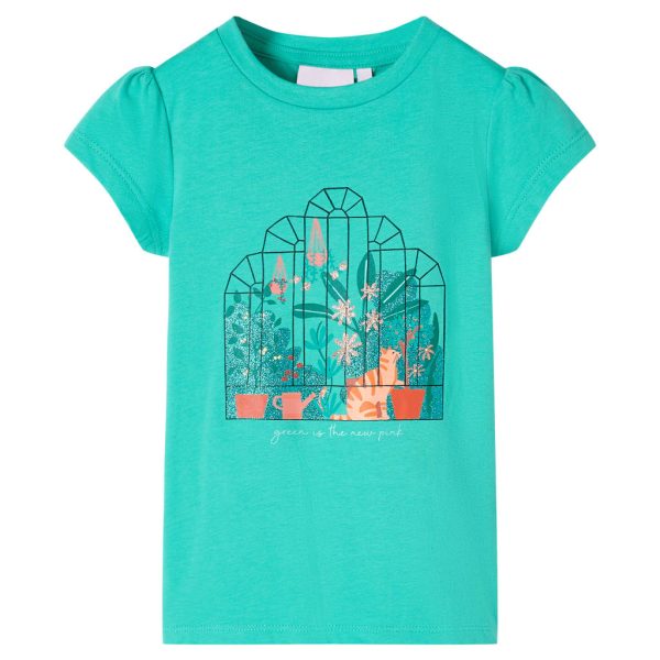 T-shirt infantil menta 128
