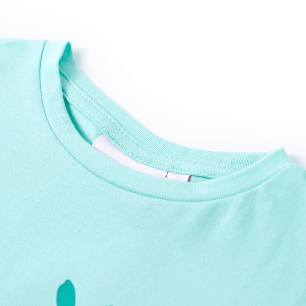 T-shirt infantil menta-claro 92 - Image 3