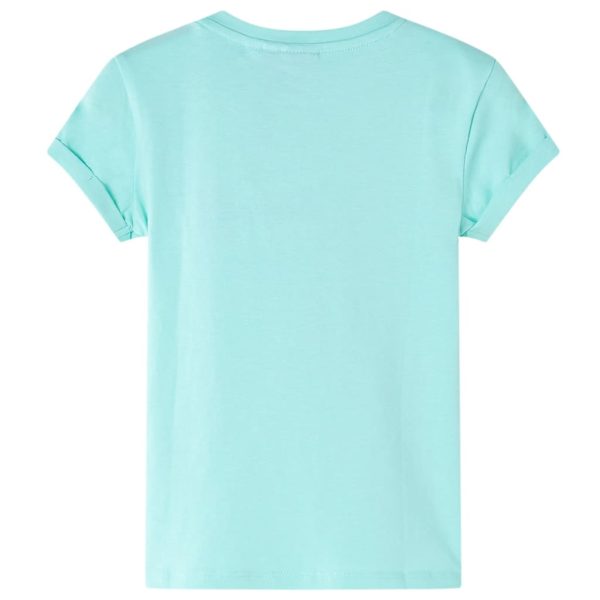 T-shirt infantil menta-claro 116 - Image 2