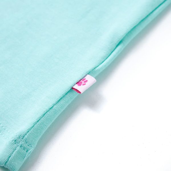 T-shirt infantil menta-claro 116 - Image 5