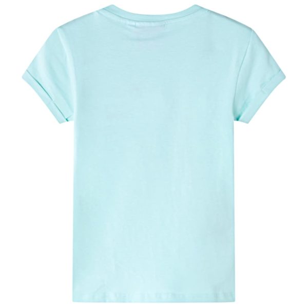 T-shirt de criança ciano-claro 104 - Image 2
