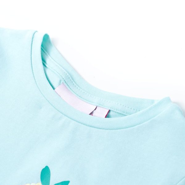 T-shirt de criança ciano-claro 104 - Image 3