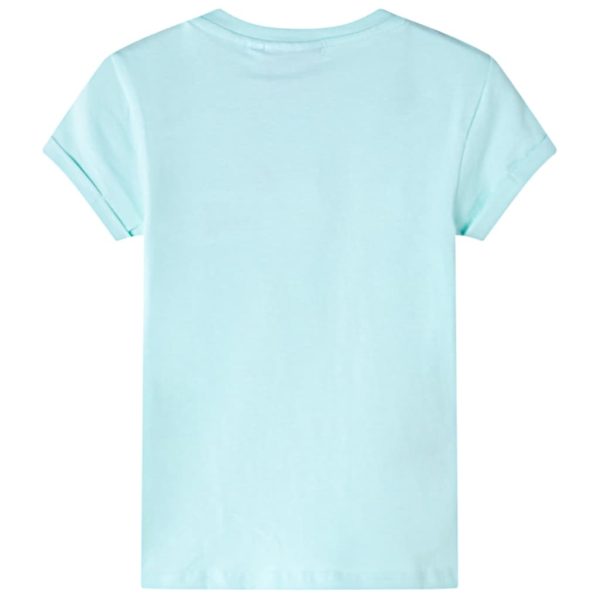T-shirt de criança ciano-claro 128 - Image 2