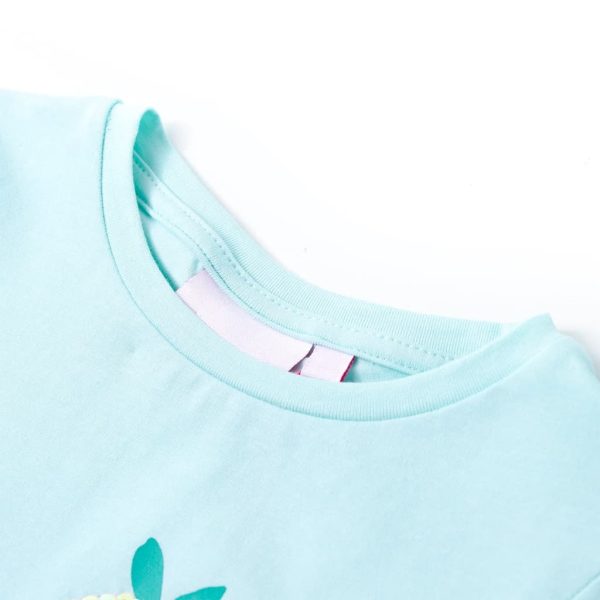 T-shirt de criança ciano-claro 128 - Image 3