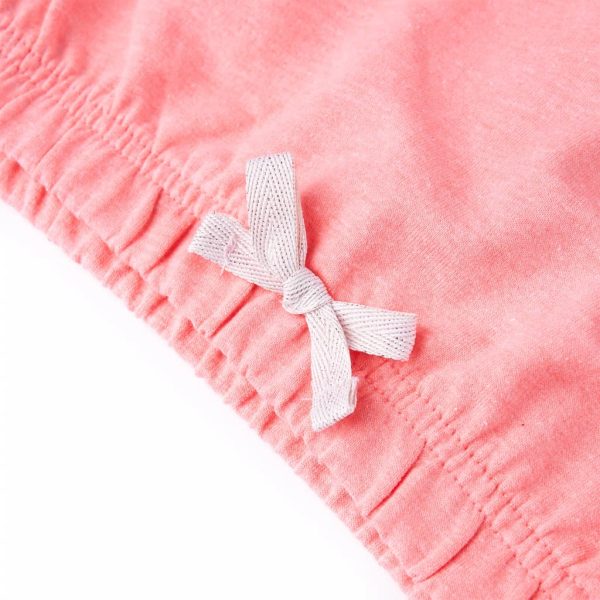 Sweatshirt para criança com capuz rosa-brilhante 128 - Image 5