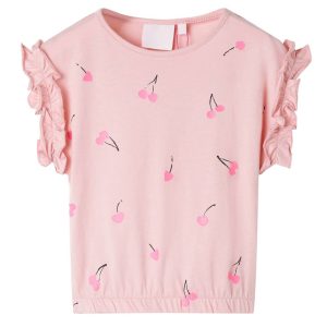 T-shirt de criança rosa-claro 140