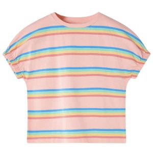 T-shirt para criança cor pêssego 92