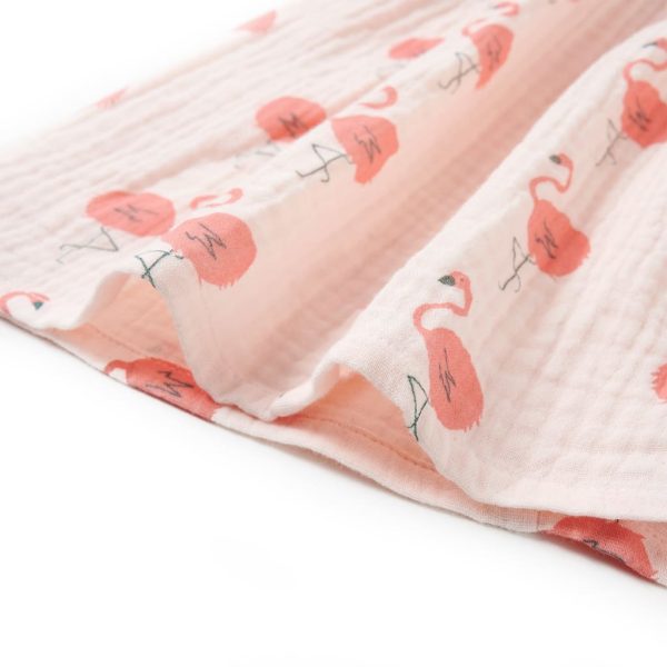 Vestido de criança com folhos rosa-suave 92 - Image 6