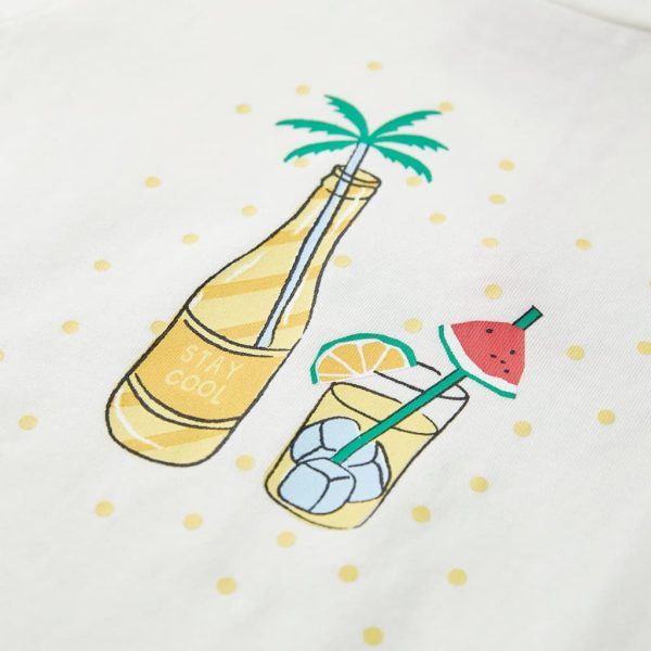 T-shirt infantil cor cru 92 - Image 4