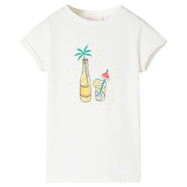 T-shirt infantil cor cru 128