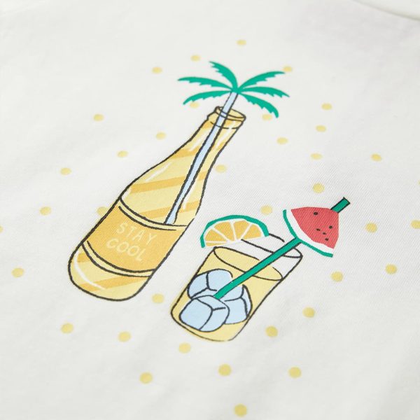 T-shirt infantil cor cru 140 - Image 4