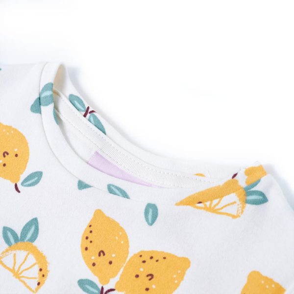 T-shirt infantil com cintura de atar cor cru 116 - Image 3