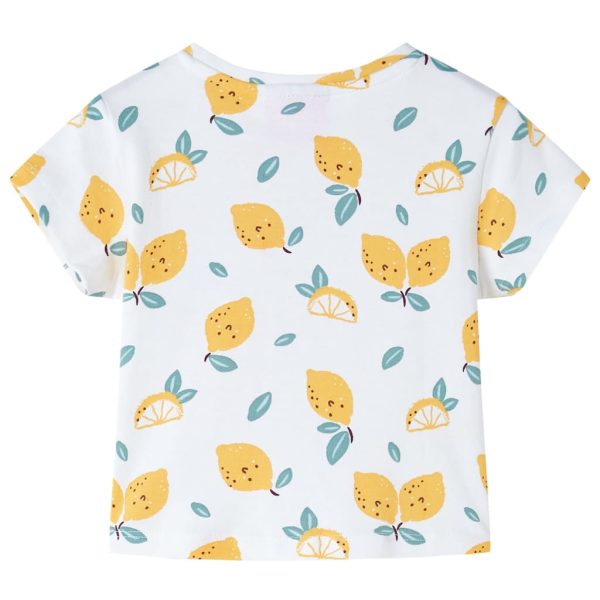 T-shirt infantil com cintura de atar cor cru 140 - Image 2