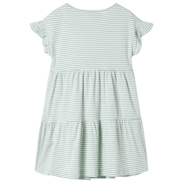 Vestido para criança de mangas com folhos menta 116 - Image 2