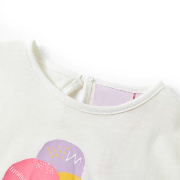 T-shirt infantil cor cru 104 - Image 3