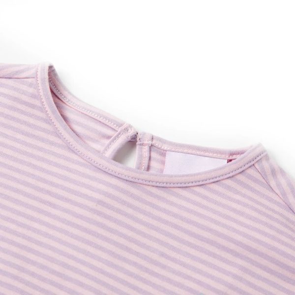T-shirt para criança manga com folhos lilás 128 - Image 3