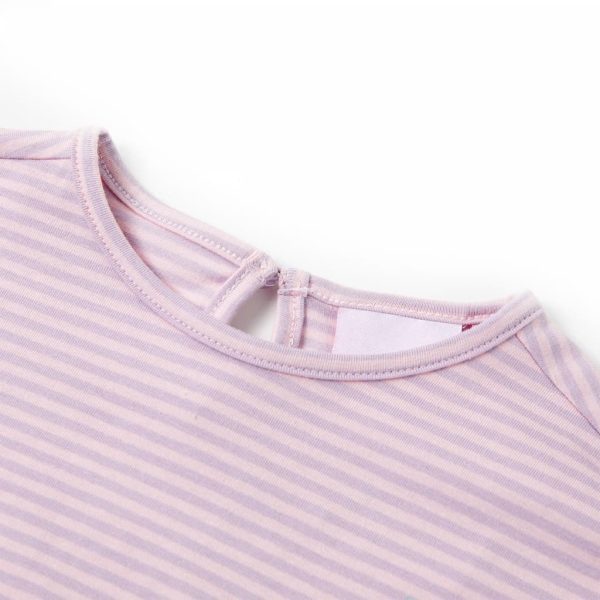 T-shirt para criança manga com folhos lilás 140 - Image 3