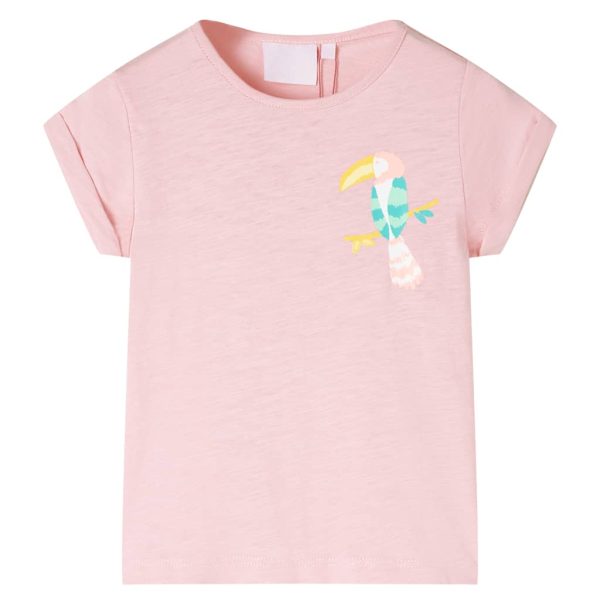 T-shirt de criança rosa-claro 104