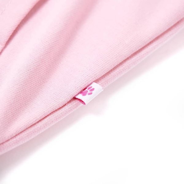 Sweatshirt para criança com capuz e fecho rosa-brilhante 92 - Image 6
