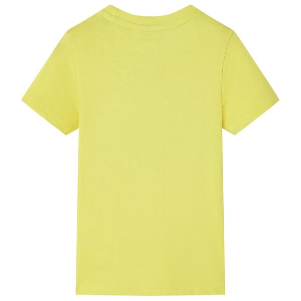 T-shirt infantil com mangas curtas amarelo 92 - Image 2