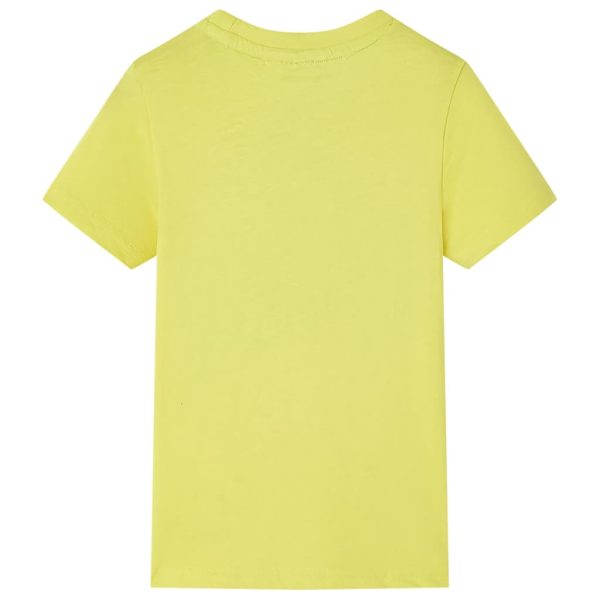 T-shirt infantil com mangas curtas amarelo 116 - Image 2