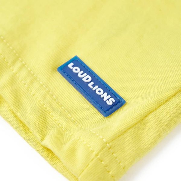 T-shirt infantil com mangas curtas amarelo 116 - Image 5