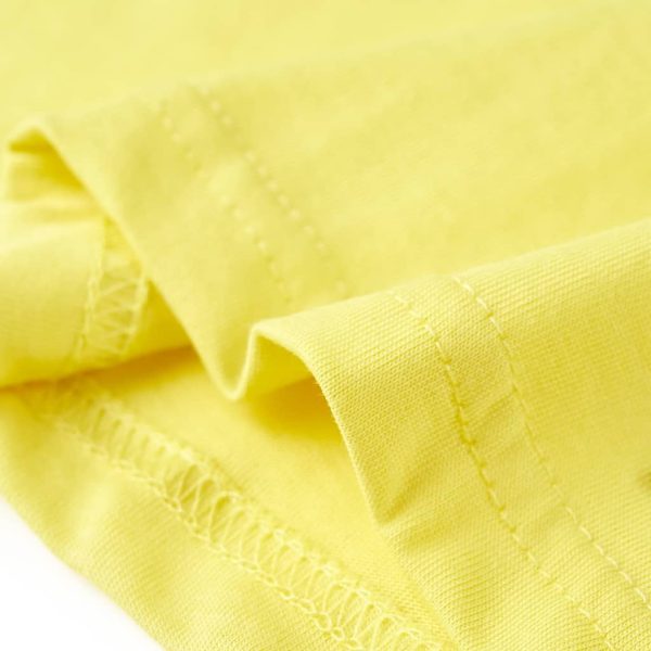 T-shirt infantil com mangas curtas amarelo 116 - Image 6