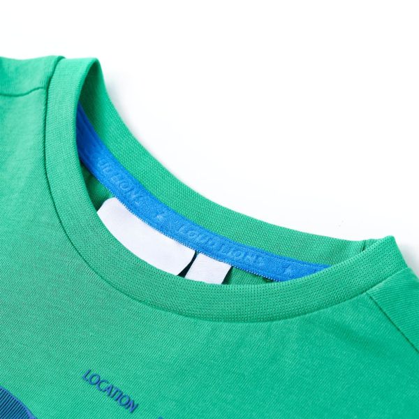 T-shirt de criança verde 92 - Image 3