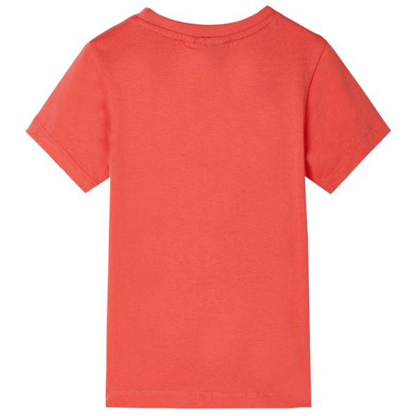 T-shirt para criança vermelho-claro 92 - Image 2