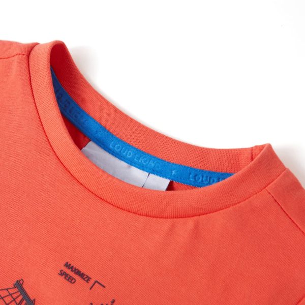 T-shirt para criança vermelho-claro 92 - Image 3