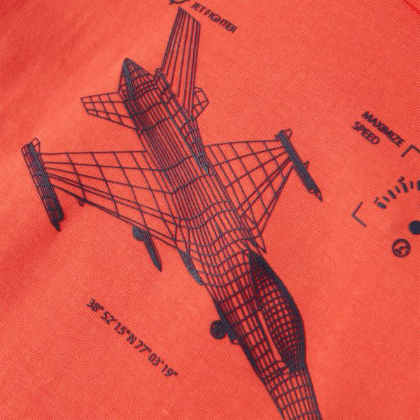 T-shirt para criança vermelho-claro 92 - Image 4