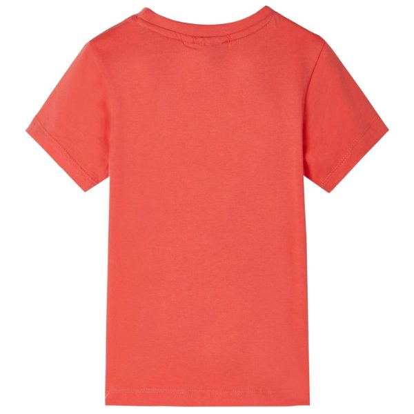 T-shirt para criança vermelho-claro 140 - Image 2