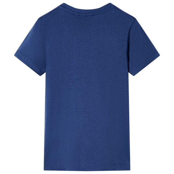 T-shirt de criança azul-escuro 104 - Image 2