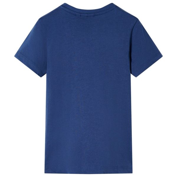 T-shirt de criança azul-escuro 128 - Image 2