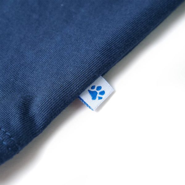 T-shirt de criança azul-escuro 128 - Image 5