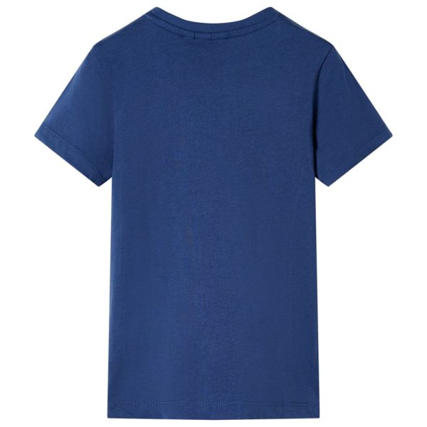 T-shirt de criança azul-escuro 140 - Image 2
