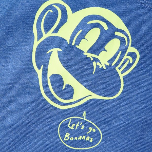 T-shirt de manga cava para criança azul-mesclado 104 - Image 4