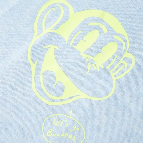 T-shirt de manga cava para criança azul-suave 116 - Image 4