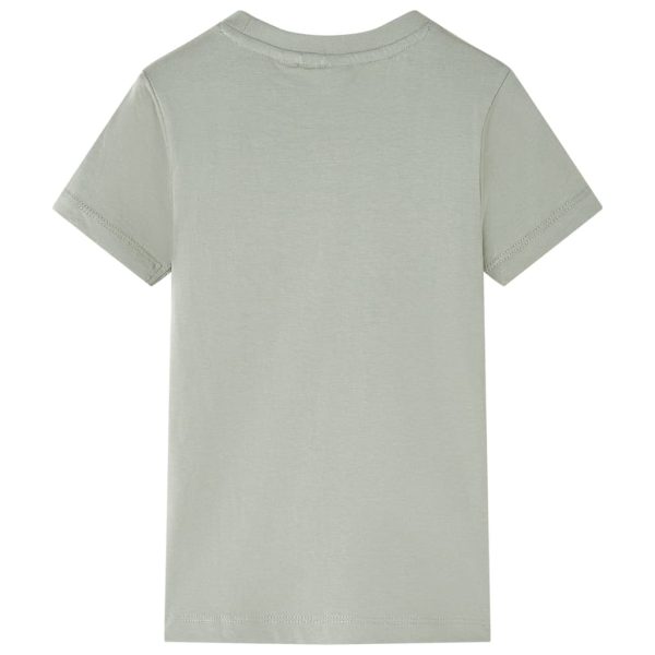 T-shirt infantil caqui-claro 104 - Image 2