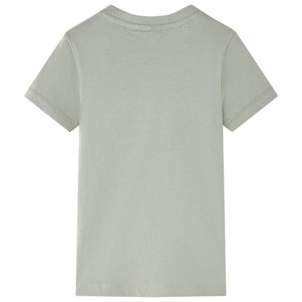 T-shirt infantil caqui-claro 140 - Image 2