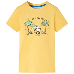 T-shirt infantil ocre-claro 104