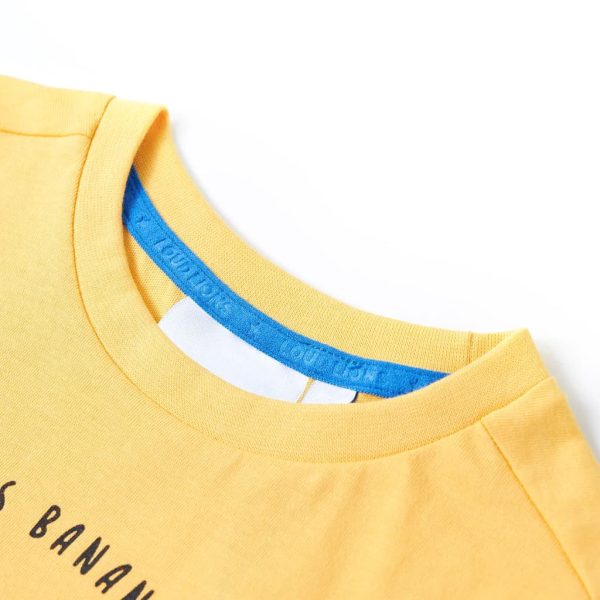 T-shirt infantil ocre-claro 128 - Image 3