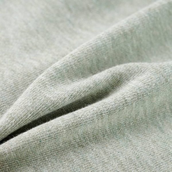 Sweatshirt para criança com capuz e fecho caqui-claro mesclado 128 - Image 7