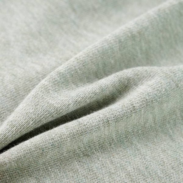 Sweatshirt para criança com capuz e fecho caqui-claro mesclado 140 - Image 7
