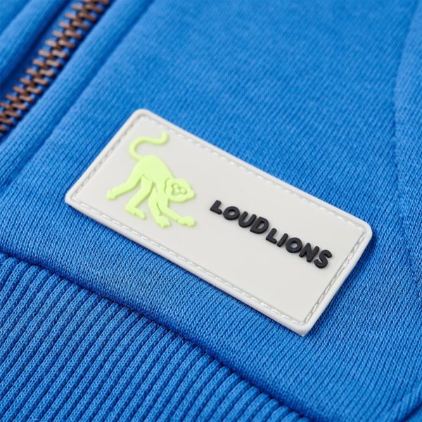 Sweatshirt para criança com capuz e fecho azul 92 - Image 6