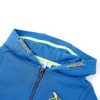 Sweatshirt para criança com capuz e fecho azul 104 - Image 3