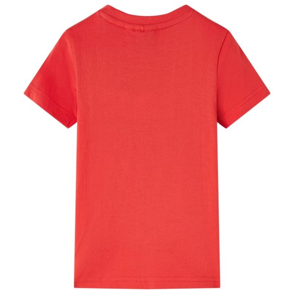 T-shirt para criança vermelho 104 - Image 2